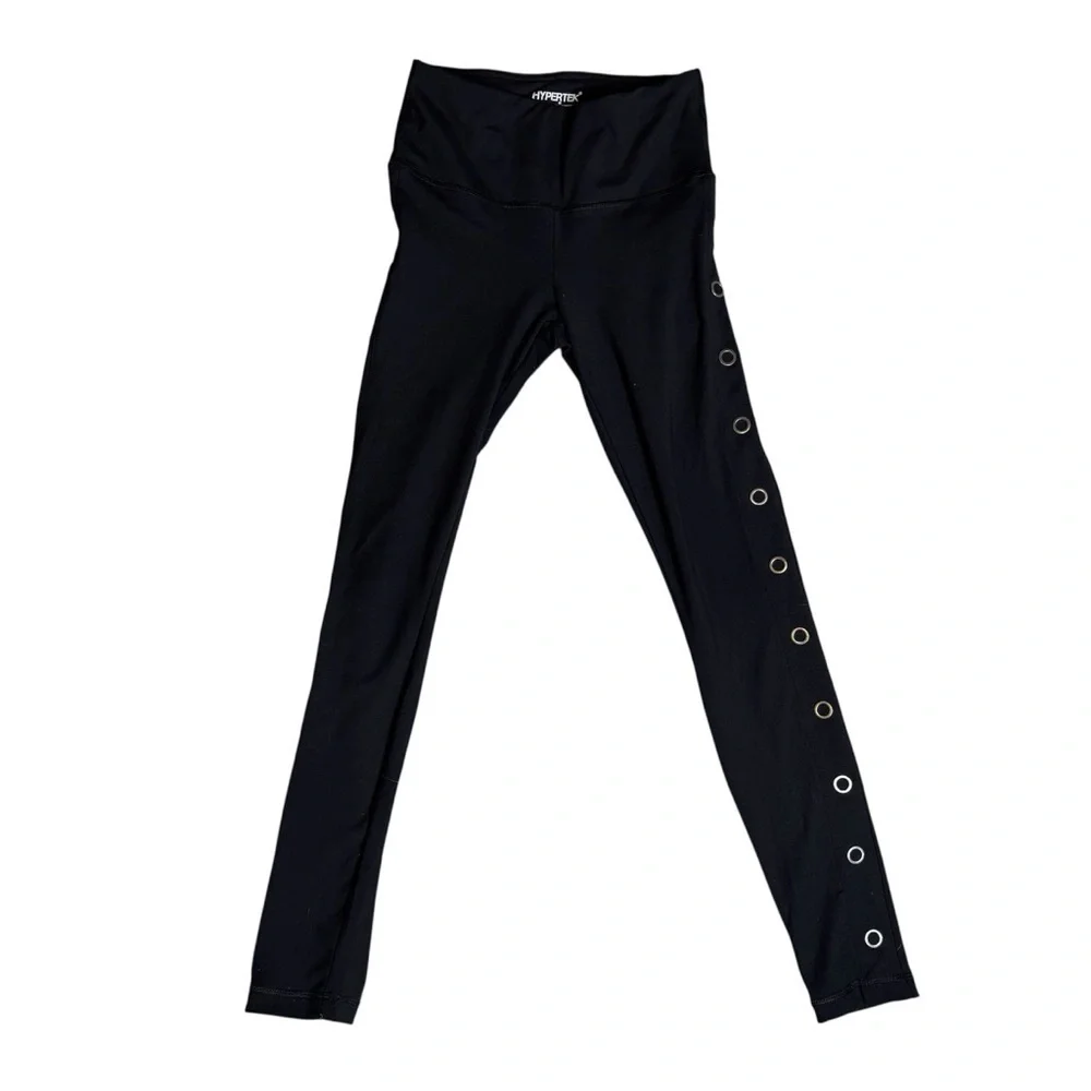 Hypertek Comfytek Series High-Waisted Leggings with Eyelet Detail Size Small